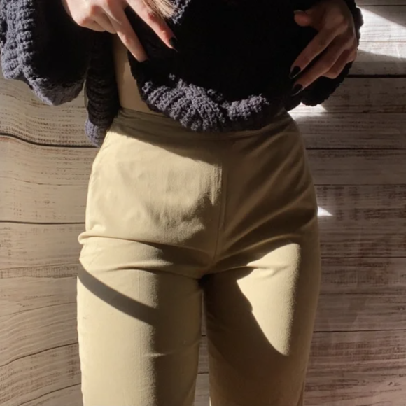 Tan High Waisted Pants